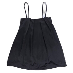 NEW Delphine NYC Pleated Micro Mini Dress Babydoll Satin French Girl Coquette